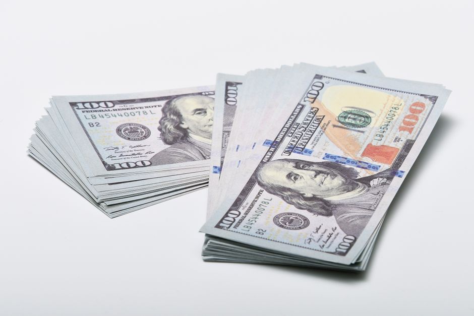 A stack of hundred dollar bills